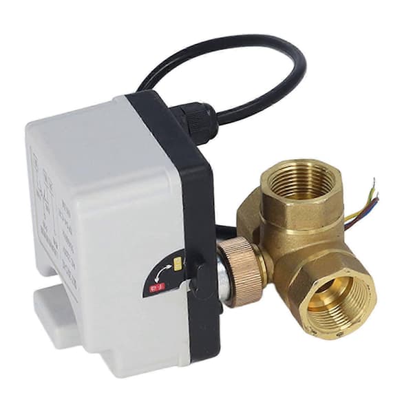 DN20 Motorisert Kuleventil 3-veis Messing 3/4in Innvendig Gjenget AC 220V for Vannkontrollsystem