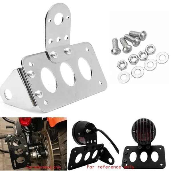 Motorcykel Nummerplade Sidebeslag Nummerpladeholder til Harley Chopper
