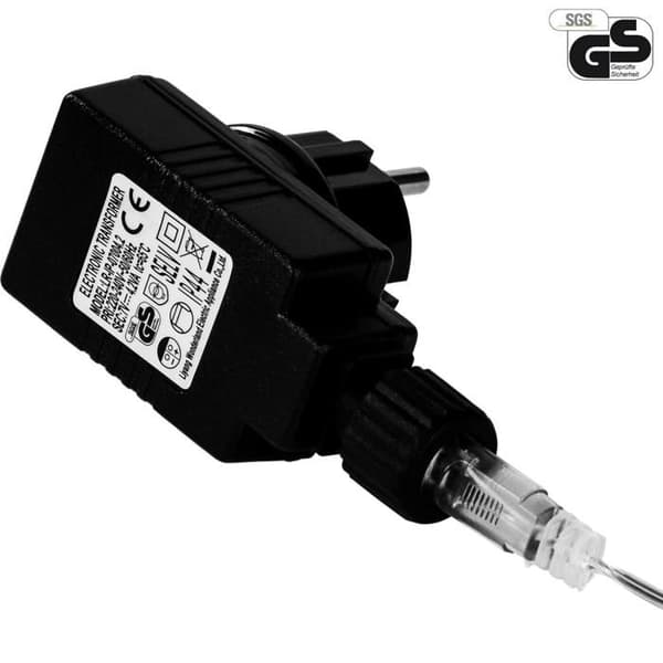 VOLTRONIC 20m lyskæde - 200 LED'er - varm hvid - transparent kabel