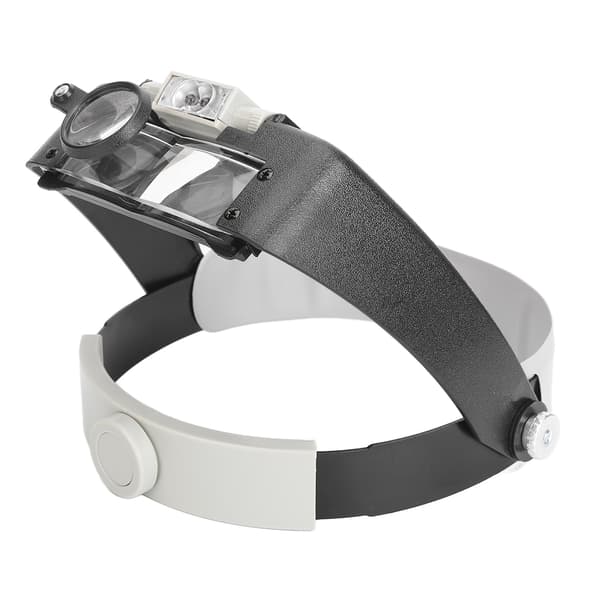 Headband Magnifying Glasses 1.5X 3X 8.5X 10X Magnification Head-Mounted Magnifier with LED Light 0.5