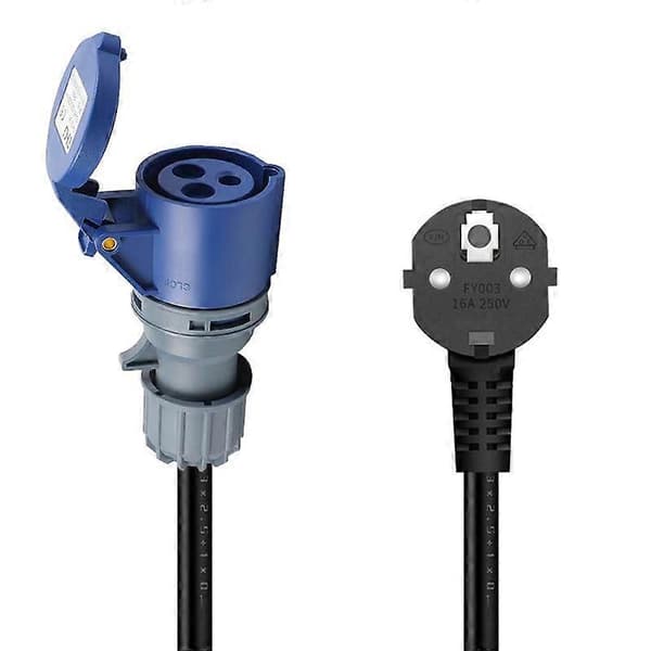 CEE Adapter Schuko Stik til CEE Stikdåse 230 V 32A Kompatibel med Camping og Autocamper