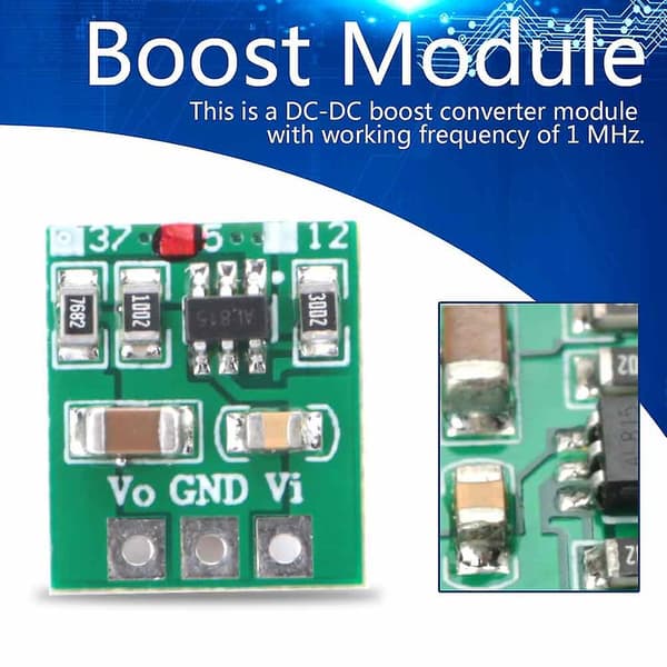 DC-DC Boost Converter Modul 5V Spenningsøkende Kretskort Mini