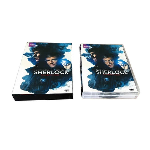 Sherlock: Sæson 1–4 Komplet Samling – 9-Disc DVD Sæt (Original Engelsk Lyd) Engelsk Version