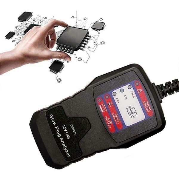 12V Glødepluggtester for bil Diesel Glødeplugg Analysator