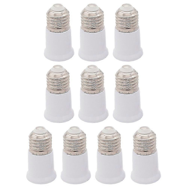 10 Pieces E27 to E27 LED Bulb Extender - Flexible Bulb Extension Adapter