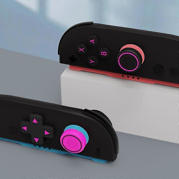 Sødt Silikone Blødt D-Pad Knap Sæt Til Switch 2 Red Blue