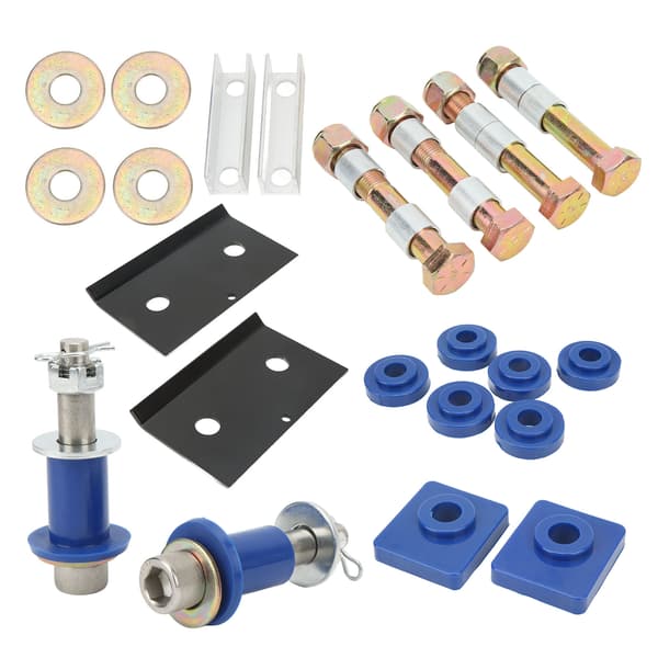 22 PCS Heavy Duty Hood Pivot Bushings Mounting Bolt Kit Complete Replacement for Peterbilt 379