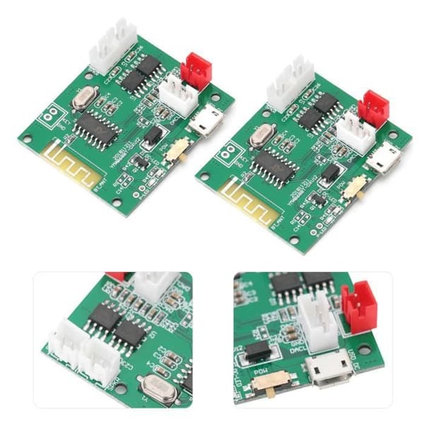 Bluetooth Forstærkermodul - TBEST - 5W + 5W - Bluetooth 5.0 - Trådløs - USB-kompatibel