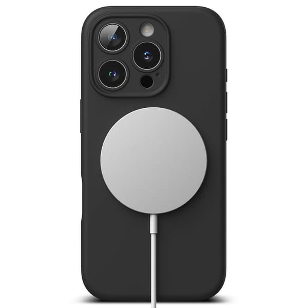 Ringke Kompatibel med iPhone 16 Pro Cover MagSafe Silikone Sort 80