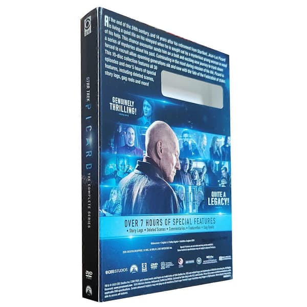 Star Trek: Picard - Den Komplette Serie Sæson 1-3 DVD-samling, 10-disc sæt, Sci-Fi Drama Engelsk Version