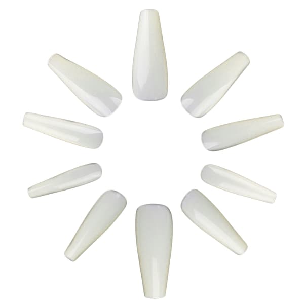 Nail Tips Ballerina Milky White False Nails 500 Pieces
