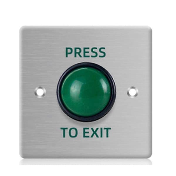 Dør Exit Trykknapp Utløser Bryter Åpner Rustfritt Stål Panel for Dør Adgangskontroll System Ent