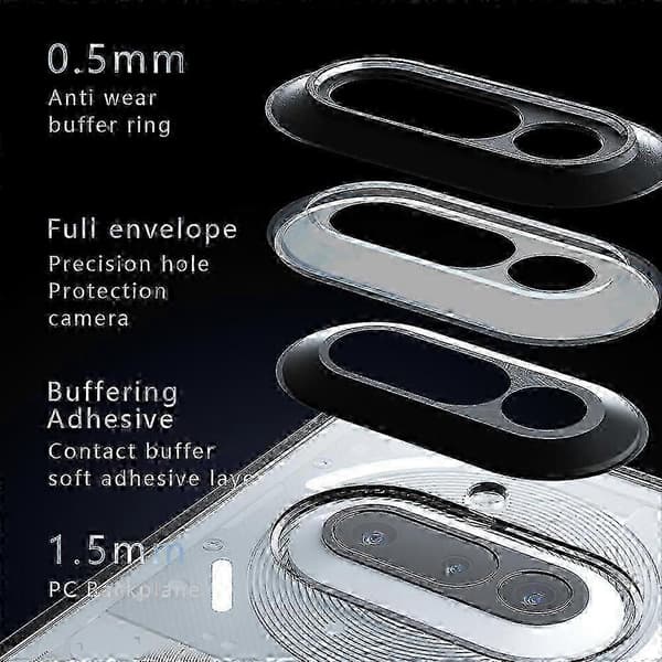 PC Hybrid TPU Telefon Cover Til Nothing Phone 3a--