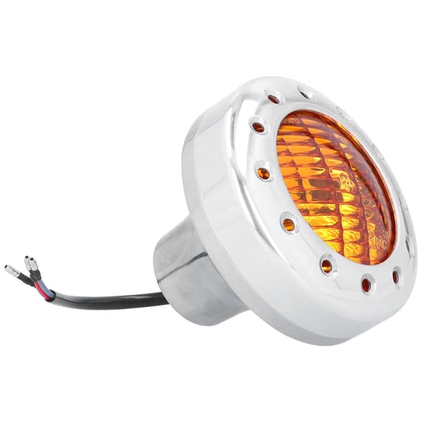 DC12V Retro Motorcycle Headlight 4200K High/Low Beam Front Lamp High Brightness Universal Electroplate