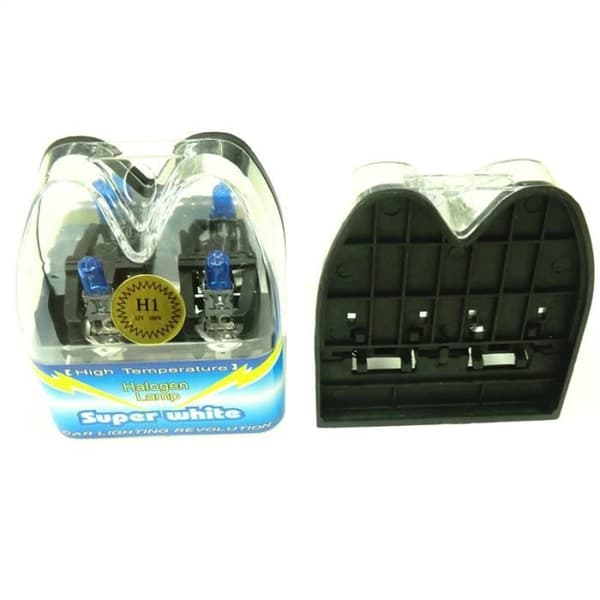 Halogenlampa - VORCOOL - H1 12V 100W - 6000K vit - Par (2)