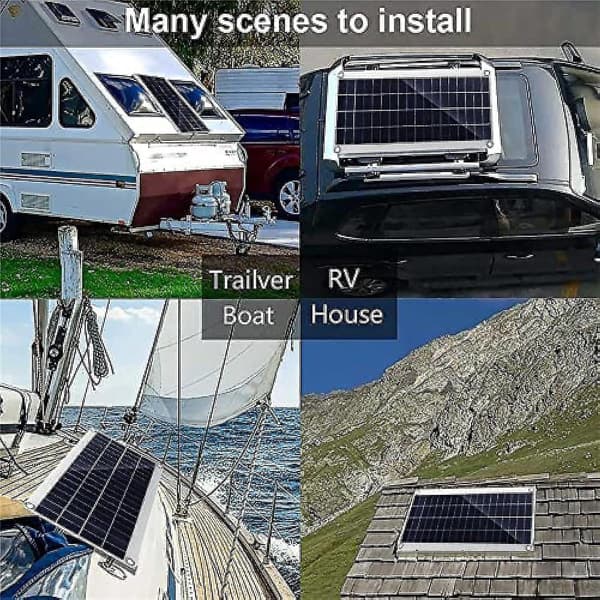 300W 12V Solpanel Kit Batterioplader 300 Watt 12 Volt Off Grid System Med 10A-60A Controller-11