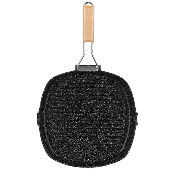 NonStick Practical Frying Pan BBQ with Foldable Handle Kitchen Utensil (28cm)