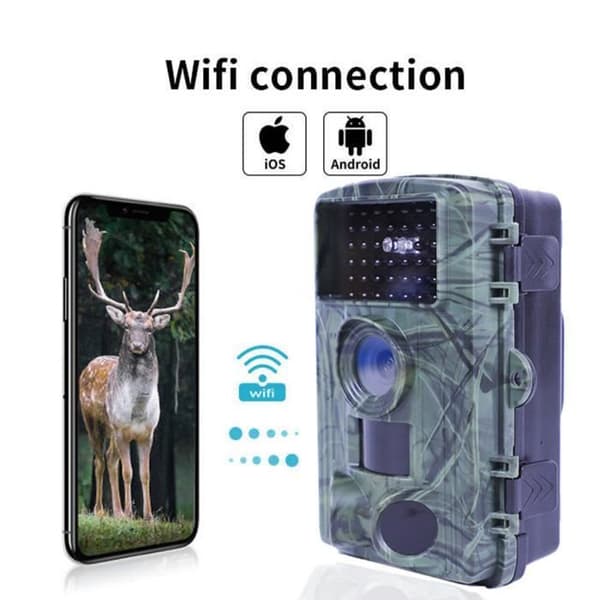 Åtelkamera - QINGQUE - PR1600 - 60MP - 4K - Rörelsedetektering - WiFi