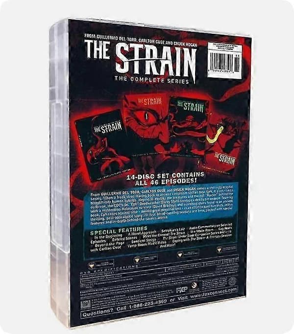 The Strain: Den komplette serie sæson 1-4 (DVD, 14-disc boksæt) engelsk version