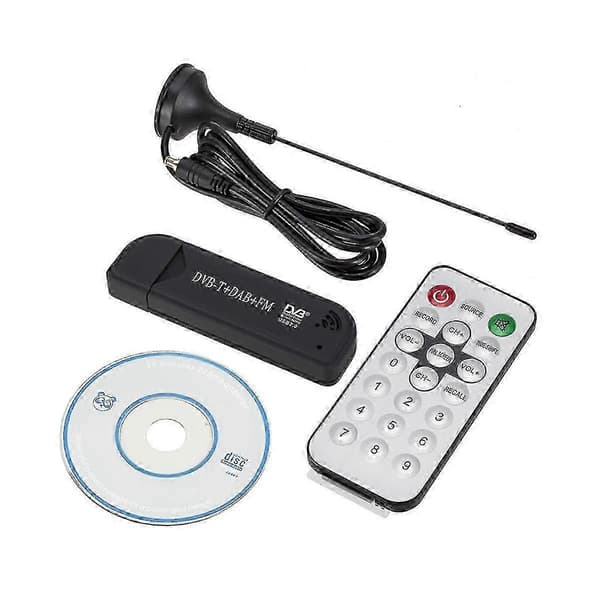 USB2.0 DVB-T SDR+DAB+FM TV-mottagare Stick RTL2832U+FC0012