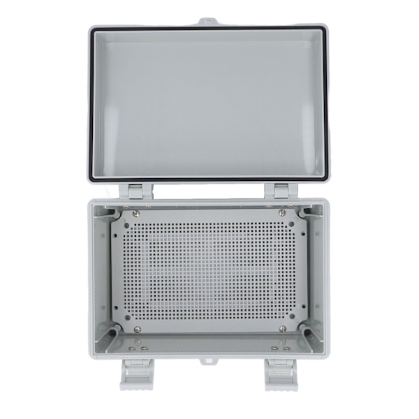 Grey Hinged Junction Box, Electrical Junction Box IP67 Waterproof Outdoor Project Enclosure