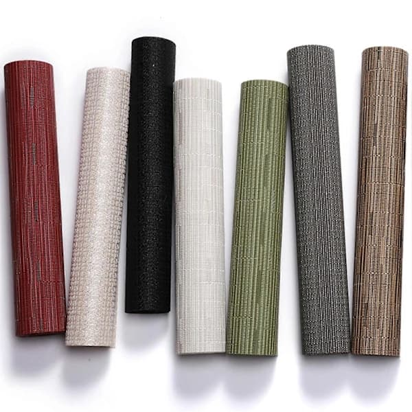 2025 Latest Model Table Runner Bamboo Texture Heat Insulation PVC Wedding Party Dining Table Runner for Bar