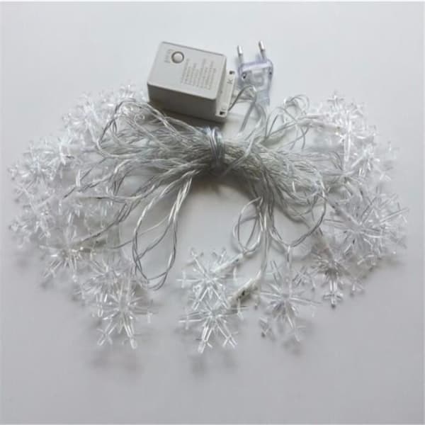 10 meter 100 LED julelys snefnuglampe