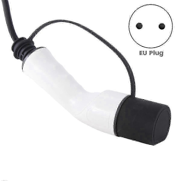 EV-stik 16A Type 2 Hanstik til Schuko-stik EV-ladeadapter til EV-ladestation Elbil, EU-stik