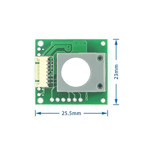 Formaldehydsensor ZE08-CH2O Seriell portutgång Formaldehydkoncentrationsmätning Har kalibrerats modul Green