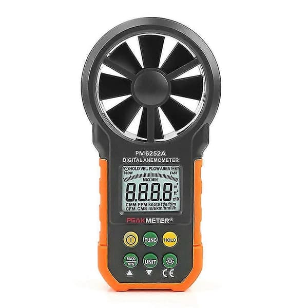 HYELEC MS6252A Digital lufthastigheds anemometer / Luftmængde / Luftstrøms testmåler