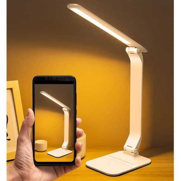YANSION 5W LED Bordlampe - 3 Belysningstilstande - Justerbar Lysstyrke