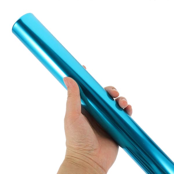 3 stk. Relay Baton i aluminiumslegering til skoleløb Blue 30X3.8cm