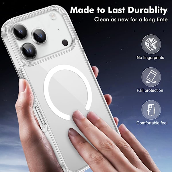 iPhone 17 PRO MAX Cover - Magsafe Transparent Cover
