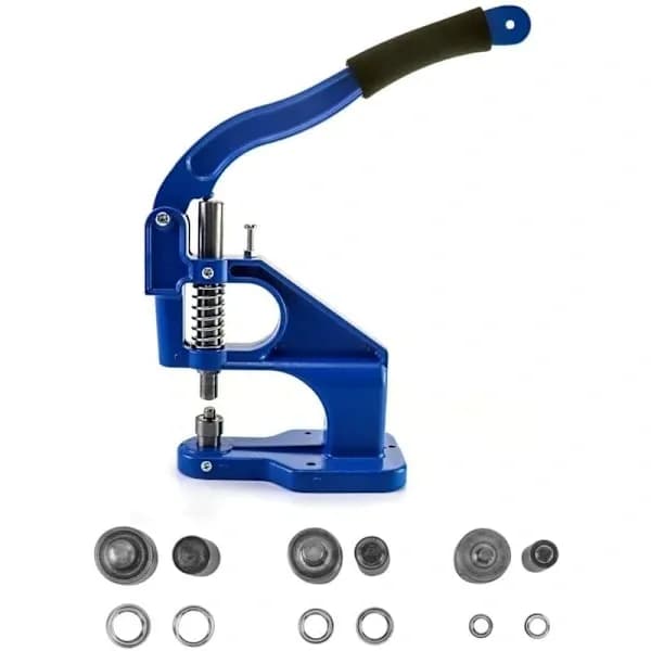 RU-Grommet Press, Grommet Punch Machine with 3 Dies and 1500 Grommets, for Leather Textile..DEBUNS,A