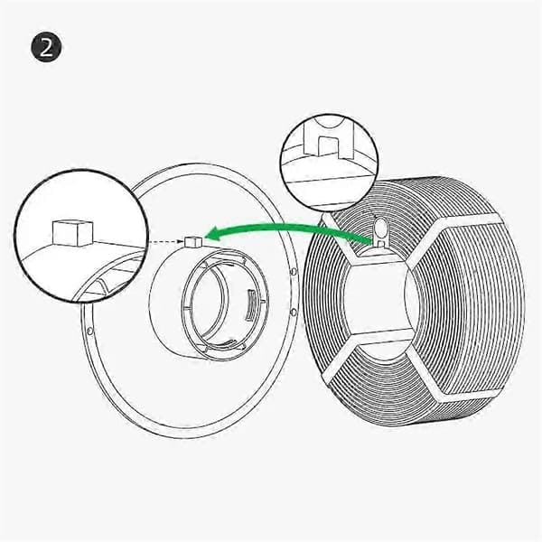 Til Bambu Lab 3D-printer Højtemperatur Materialeholder Genanvendelig Spole til ABS ASA PA6-GF ABS-GF Fil
