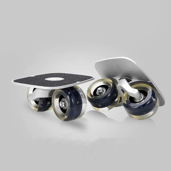 [LCS]Roller Road Drift Skates Plate Udendørs Split Skateboard Klare Sorte Hjul-På Lager