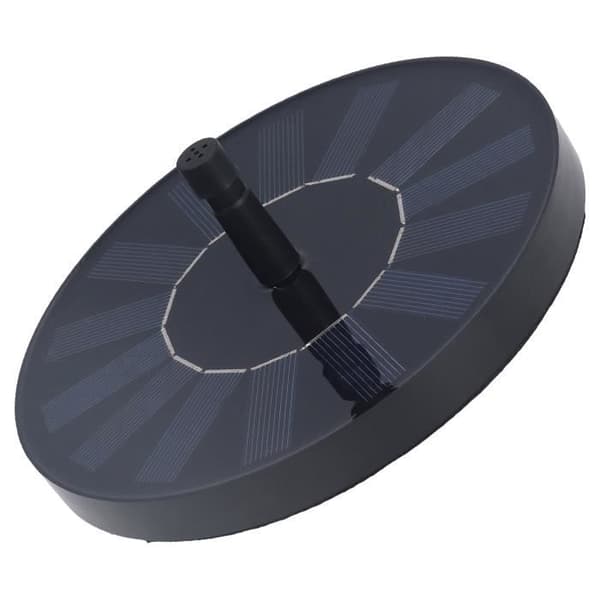 Solfontæne - ZERONE - 7V 1.4W - Flowhastighed 200L/t - ABS materiale - Tilbehør inkluderet