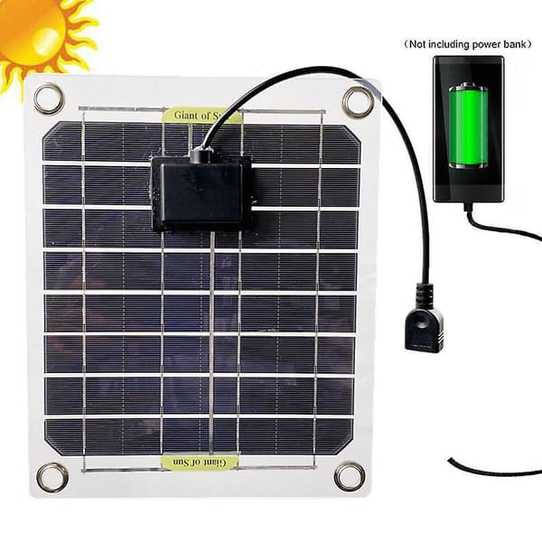20W Solcellepanel Komplett Sett DC5V USB Solceller Kompatibel med Bil Yacht Batterilader