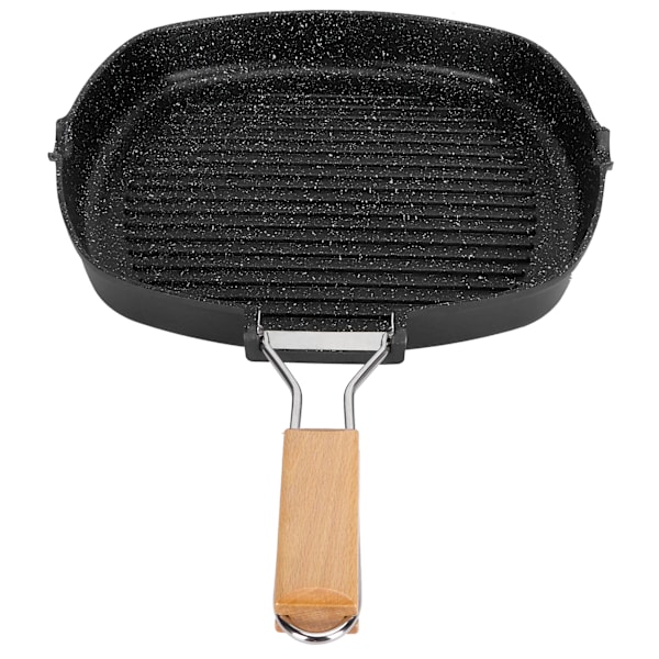 NonStick Practical Frying Pan BBQ with Foldable Handle Kitchen Utensil (28cm)