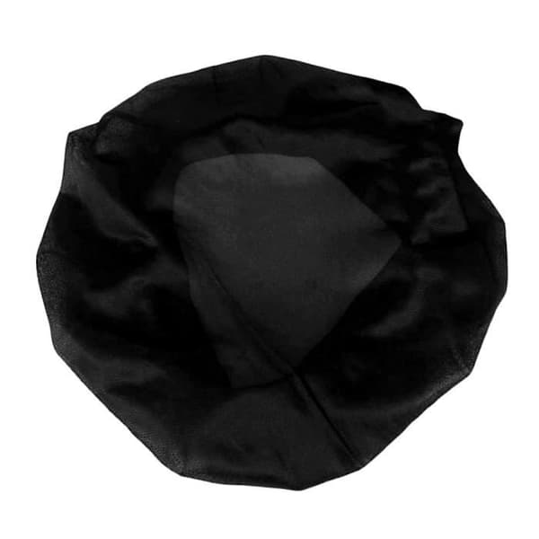 Nattlue - Ny Svart - Satenghette - Diameter 30cm - For Kvinner - Komfortabel