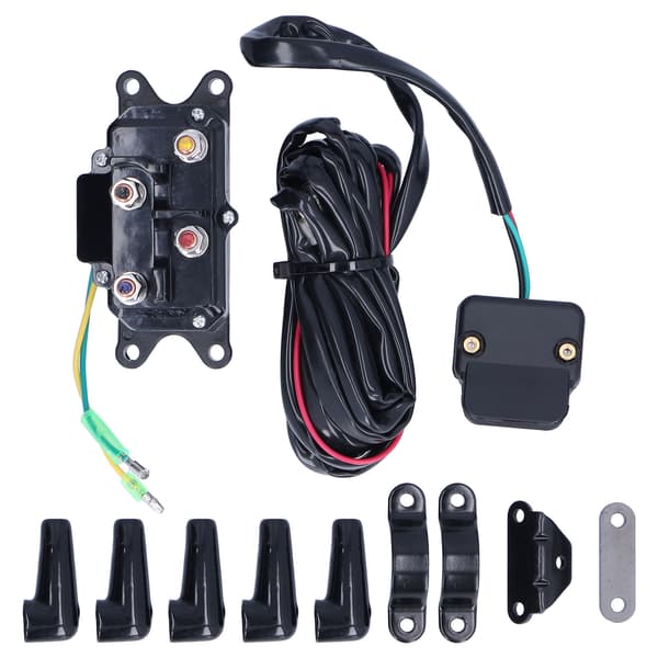 12V 250A Spil Solenoid Relæ Kontaktorbryder Monteringsbeslagssæt til ATV UTV