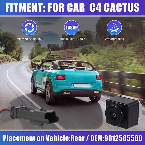 9812585580 Bil Bakre Backkamera för C4 Cactus Black