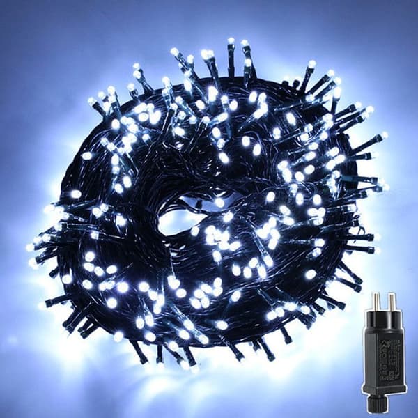 LED-julgransbelysning, blå modell, 50 lampor, 7 meter, ingen fjärrkontroll