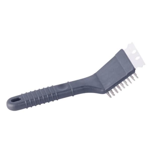 Grillborste - PEARL - 3-pack - 2 i 1 - Stålskrapa - Svart Metall