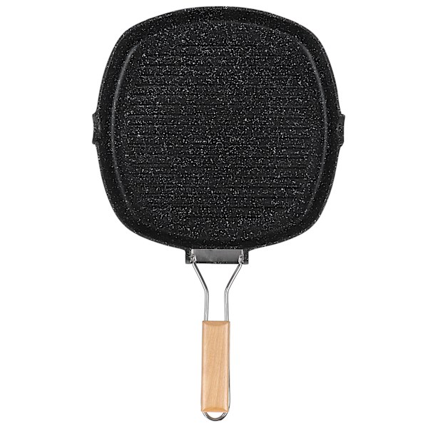 NonStick Practical Frying Pan BBQ with Foldable Handle Kitchen Utensil (28cm)