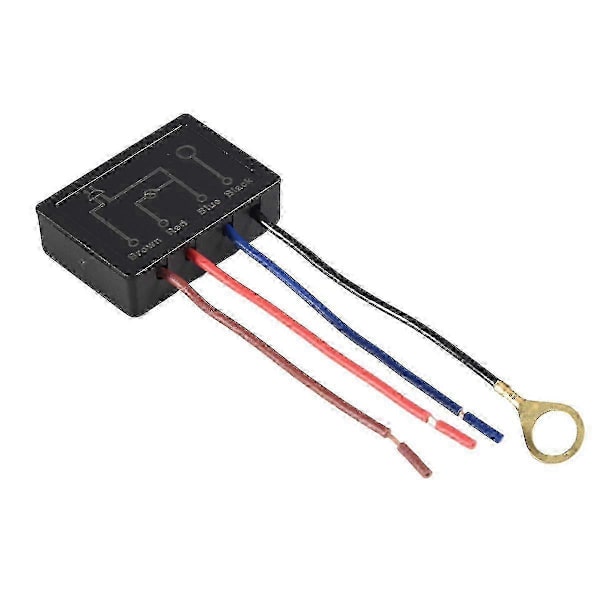 Touch Lamp Switch 2-pack, Touch Lamp Control Module för dimbar LED, glödlampor, Lamp Switch Replacement Kit med Wiring Caps Edition a 2025