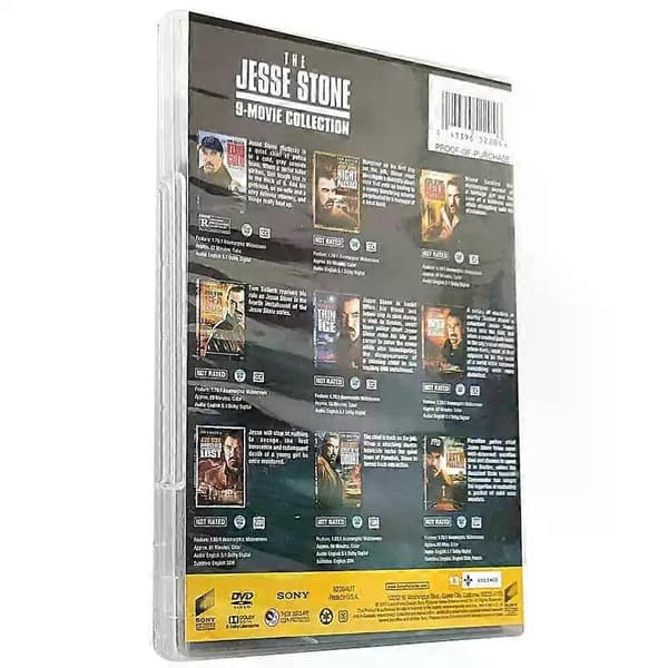 Jesse Stone 9-filmsamlingen DVD, 5-disc sæt, med Tom Selleck, engelsk lyd, engelsk version