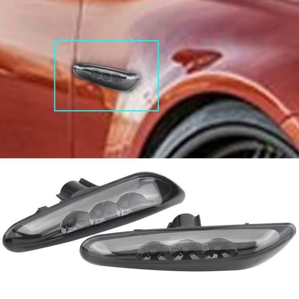 LED sideblinklys til BMW E82 E88 E60 E61 E90 E91 E92 E93 Røget