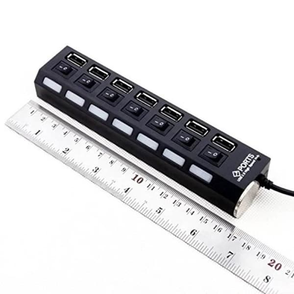 USB-hub - ODEGREE - 7-port - USB 2.0 - 7 porte - ON/OFF-kontakt
