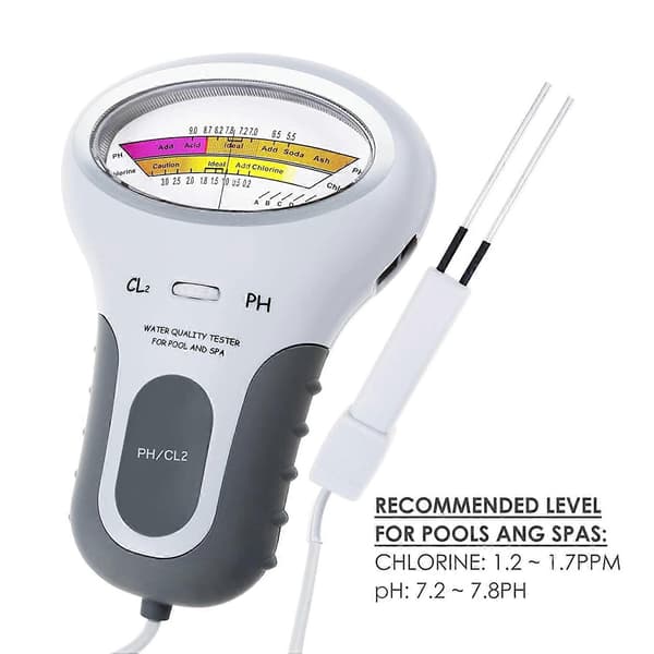 2-i-1 Klor & PH-måler Pooltester [HK]